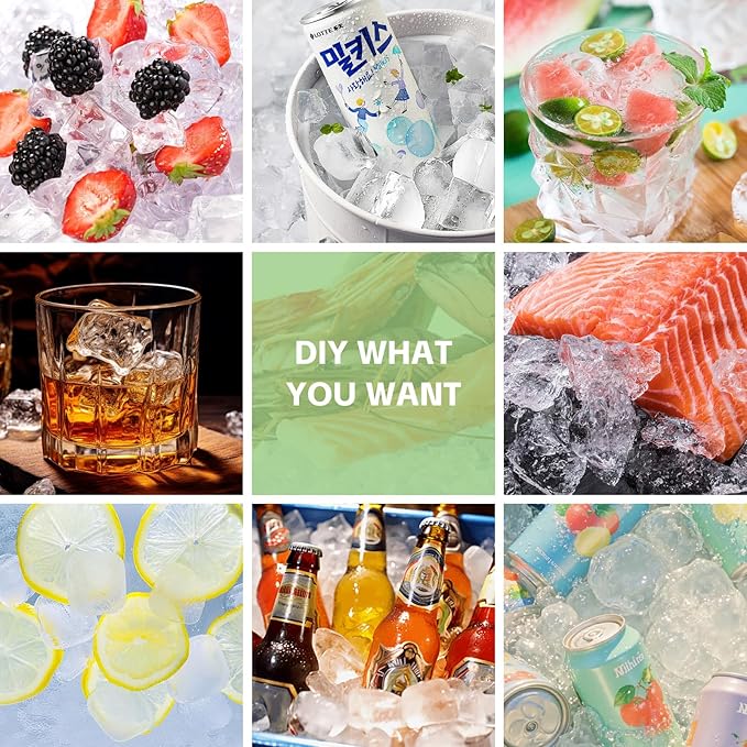 Silicone Ice Cube Tray with Locks Lids, Easy Release Flexible 15 Square Ice Trays for Freezer, Stackable & Reusable Ice Cube Mold for Whiskey, Cocktails, Baby Food, BPA Free, 2 Pack (Pink)