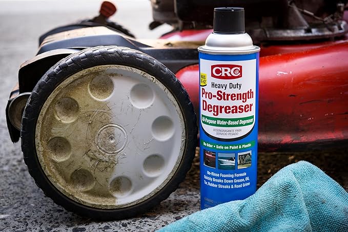 CRC 05482 Heavy Duty Pro-Strength Degreaser, All-Purpose Water-Based Degreaser, Odorless, Safe on Paint and Plastic, 15oz, [1 Pack]