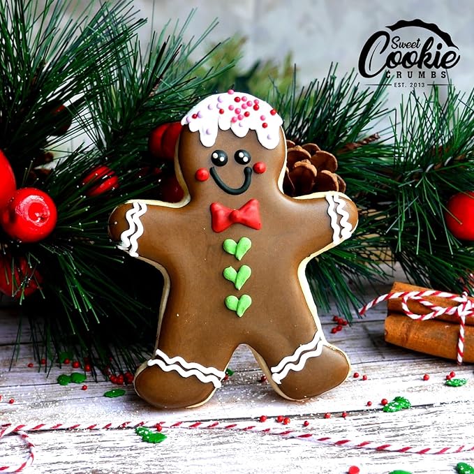 Gingerbread Man Cookie Cutter - Large, Premium Food-Grade Stainless Steel, Dishwasher Safe (Gingerbread Man (Large))