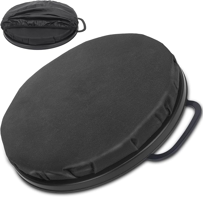 WarBull 5 Gallon Bucket Seat, 360-Degree Swivel Seat Foam Cushion Bucket Seat Lid with Waterproof Cover for Dove Duck Hunting, Fishing, Baseball, Gardening and Camping