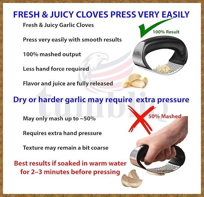 Discover the Best Garlic Press Rocker - Heavy Duty, Stainless Steel, Ergonomic, and Unique Designs for Efficient Home Use & Must-Have Kitchen Gadgets on Amazon