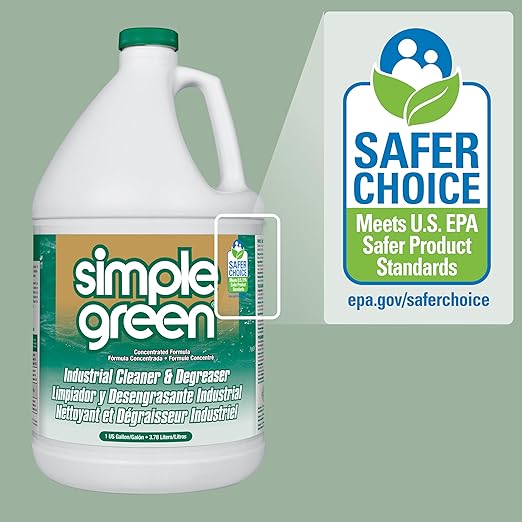 Simple Green 13005CT Industrial Cleaner and Degreaser, Concentrated, 127.8 Fl Oz, Pack of 1, White