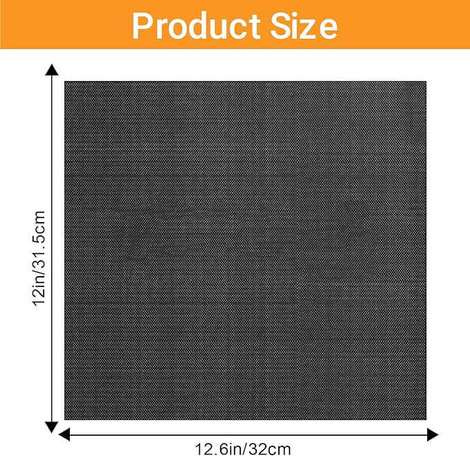 4-Pack Fiberglass Air Fryer Mats 12"x12.6" For Ninja DCT451 Compatible Oven Liners for Bottom of OvenReusable & Heavy-Duty for Even Cooking