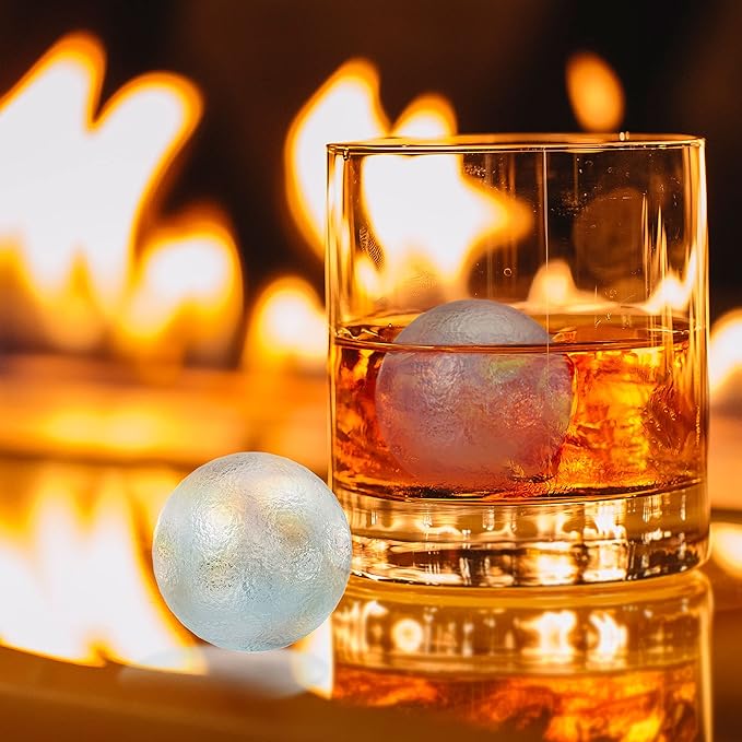 Bahoki Essentials Ice Molds - Silicone Ice Cube Tray With Lid - Easy Fill and Release Ice Maker - Great for Parties and Events