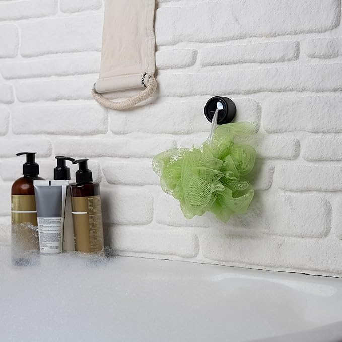 HEFA Self Adhesive Dish Towel Holder Hooks, No Drill Organizer for Cabinet Door, Sink Area or Bathroom, Space Saving Design, 4 Pack