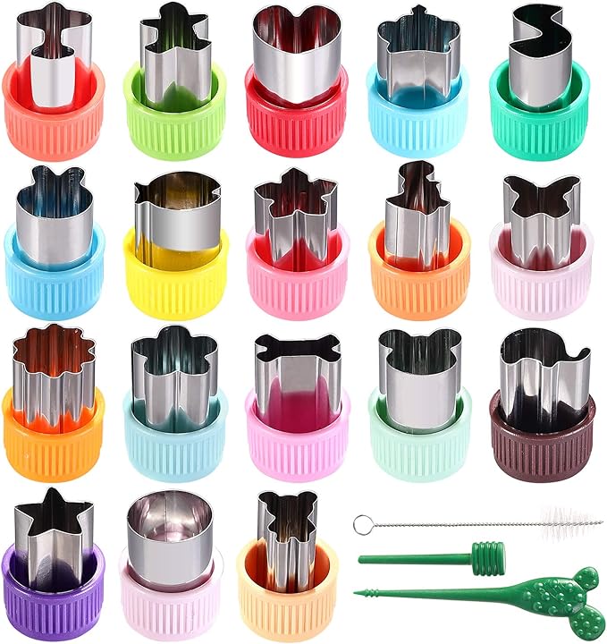 Vegetable Cutter Shapes Set Mini Sizes Cookie Cutters Set Fruit Cookie Pastry Stamps Mold