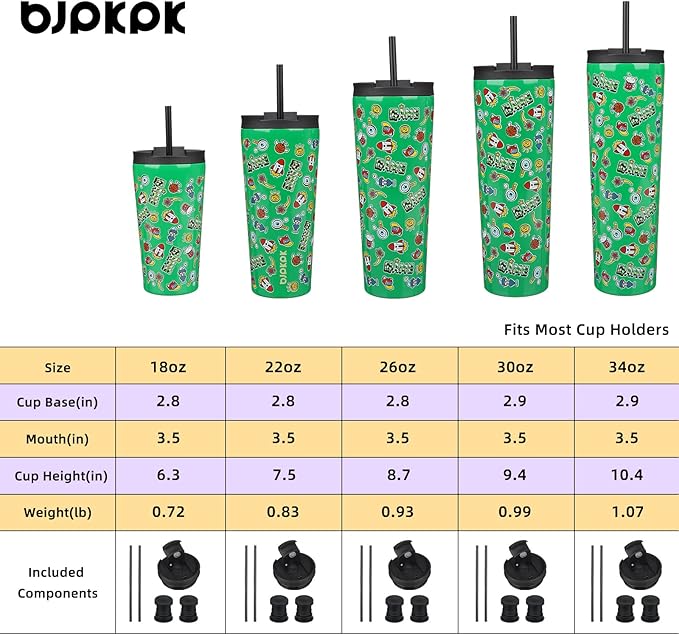 BJPKPK 26oz Stainless Steel Insulated Tumbler With lid And Straw Travel Coffee Thermal Tumblers Cup For Women And Men,Game