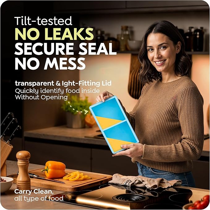 2 cup Silicone Freezer Trays with Lids, Silicone Soup Freezer Molds, Easily prepare portioned meals, Dishwasher, Oven Safe, Great for Frozen Broth, Leftovers & Meal Prep, BPA Free 2 Pack