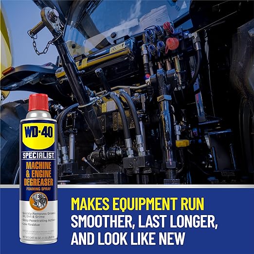 WD-40 Specialist Machine & Engine Degreaser Foaming Spray, 18 OZ [4-Pack]