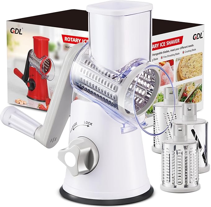 GDL Rotary Cheese Grater(6 BLADES WHITE)