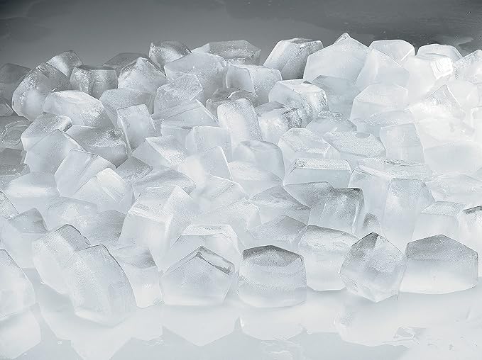 Lékué Ice Box | White | Ice Cube Tray For Freezer With Lid & Bin | Made With 100 Percent Platinum Silicone | Elegant And Retro Style Ice Cubes | For Cocktails, Ice Tea & Coffee And More |