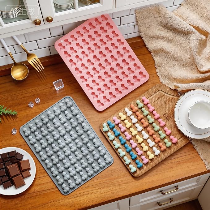 Silicone Chocolate Candy Mold,Siliconeice Ice Cube Tray Mold for Cocktails,Silicone Molds for Chocolate Resin Food Crafts Soap (pink)