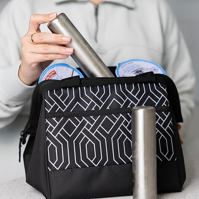 Outset Stainless Steel Cylinder Ice Packs, Set of 2 Reusable Travel and Lunch Box Coolers, 6.3" x 1.6”
