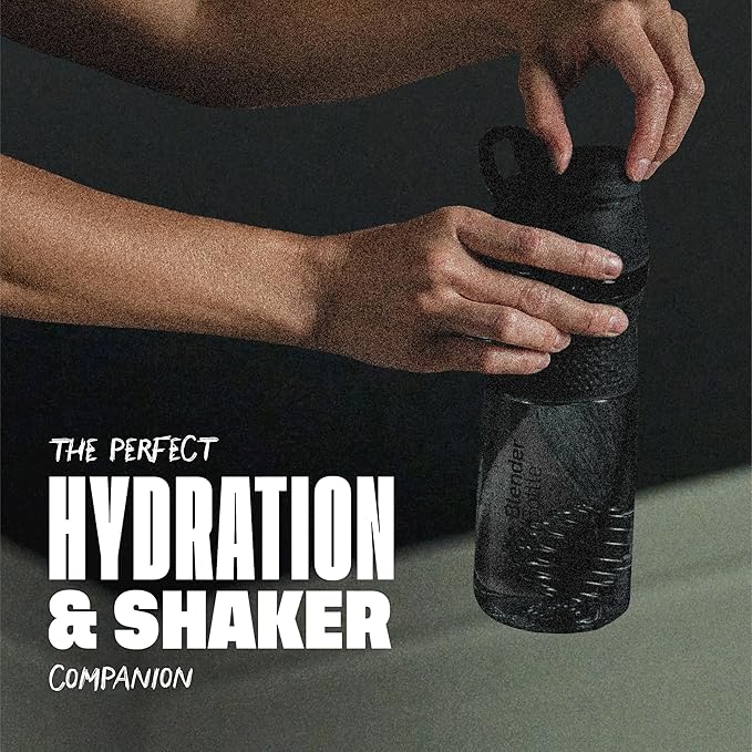 BlenderBottle SportMixer Shaker Bottle Perfect for Protein Shakes and Pre Workout, 28-Ounce, Navy