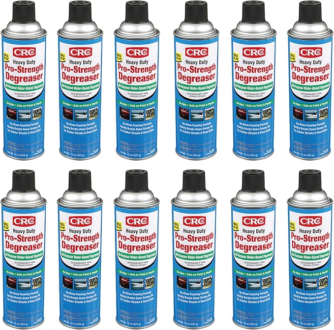 CRC 05483 Heavy Duty Pro-Strength Degreaser, 20 Wt Oz, [12 Pack]