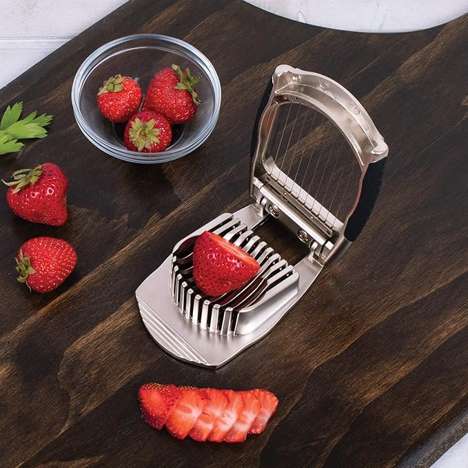 HIC Kitchen Deluxe Mushroom and Egg Slicer, Stainless Steel Wires