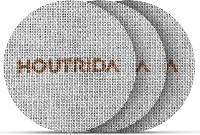 51mm Puck Screen 3 Pack, Reusable Espresso Screen 316 Stainless Steel, 1.7mm Thickness Portafilter Screen, 150μm Mesh for Espresso 51mm Portafilter Filter Basket