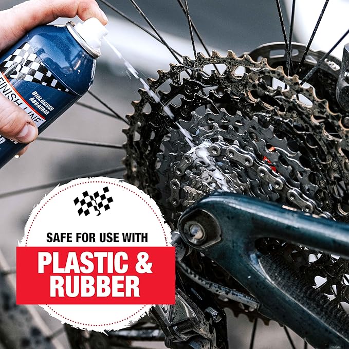 Finish Line EcoTech Bicycle Degreaser for Bikes, Biodegradable Soy-Based Cleaner for Chains, Gears, and Components, Safe on Rubber, Plastic, and Painted Surfaces, For Tough Grease - 20oz - Pour Can