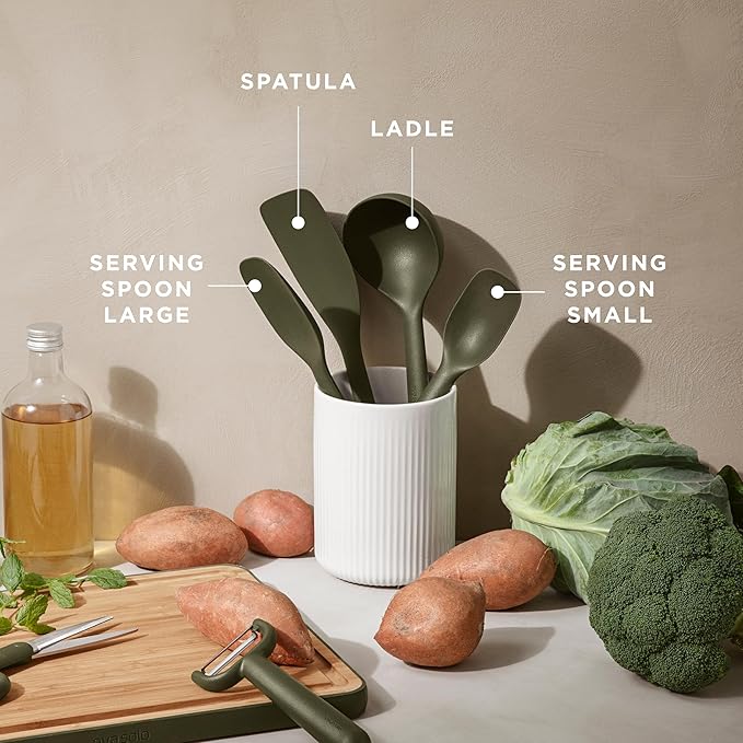 EVA SOLO | Green Tools serving Spoon | Small | Danish Design & Functionality | Green