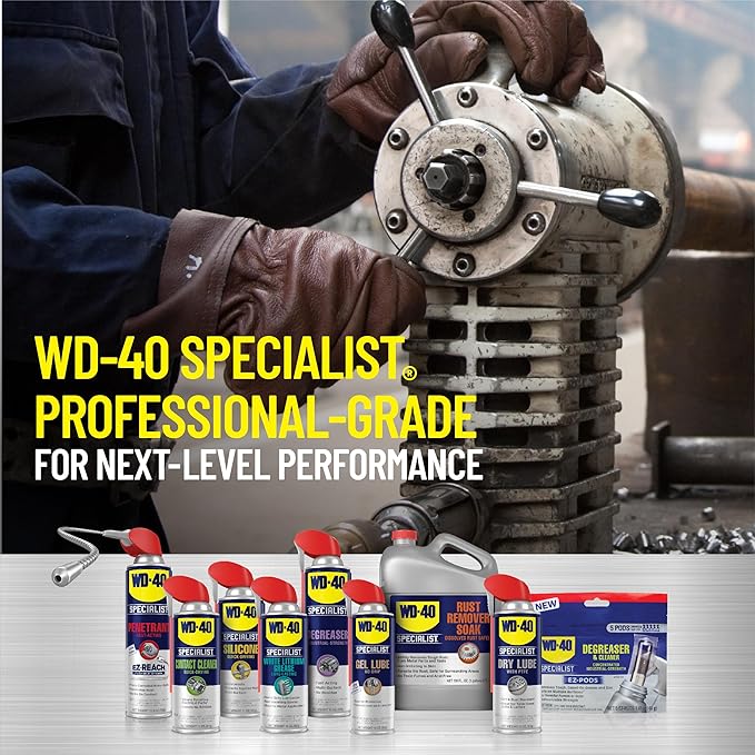 WD-40 Specialist Cleaner & Degreaser, Multi-Surface Cleaning Solution, Great for cleaning grills and grill parts, 32 OZ [Non-Aerosol Trigger]