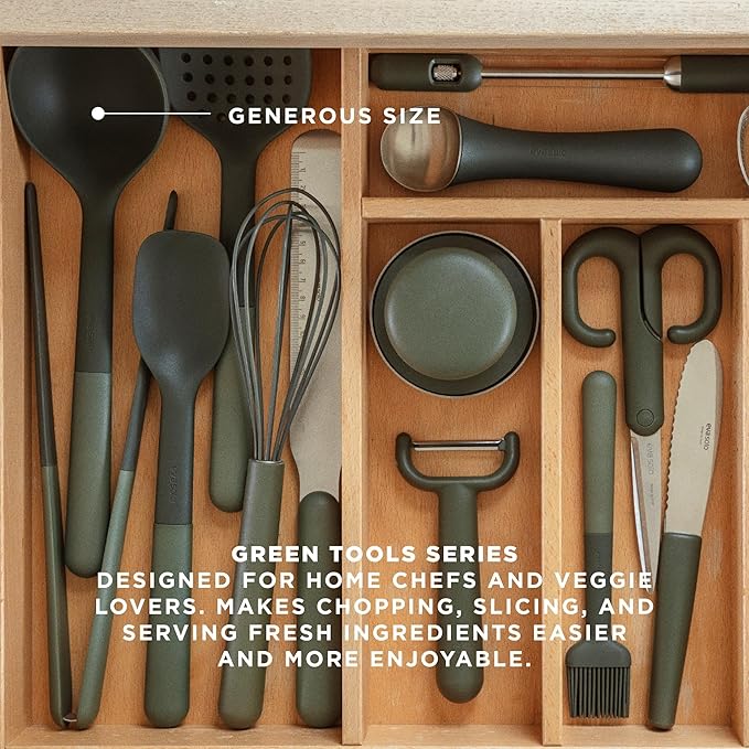 EVA SOLO Green tool ladle | Does not scratch or damage cookware - can be used on all types of coating | Dishwasher Safe | Danish Design & Functionality | Green Tools Kitchen Gadgets & Accessories