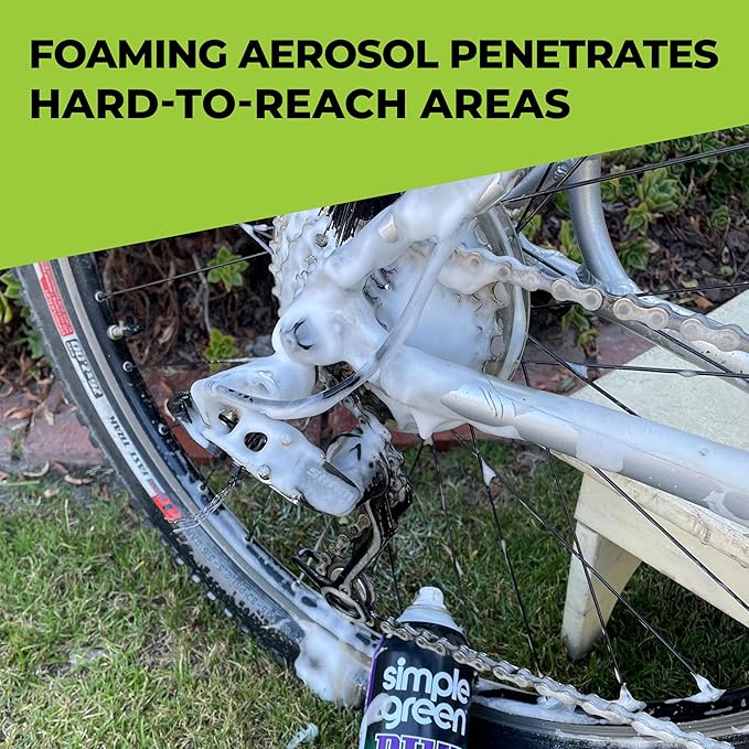 Simple Green Bike 20oz Aerosol Cleaner and Degreaser (2 Pack)
