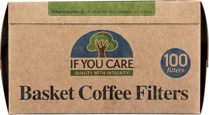 If You Care Coffee Filter Baskets,Fits 8-12 Cup Drip Coffee Makers, 100 count (Pack of 2)